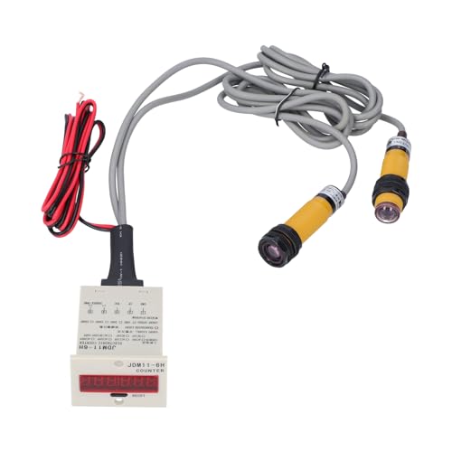 NDNCZDHC JDM11-6H LED Electronic Counter 1-999999 Digital Display Counter 10 Times/s 5m Sensing Panel Install Counting Tool for Industrial Automation Control Systems(AC36V)