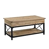 Sauder Steel River Lift-top Coffee Table, L: 41.30' x W: 22.32' x H: 18.58', Milled Mesquite Finish