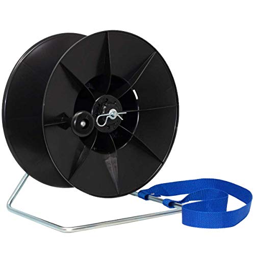 Agricultural zone broadband reel with carrying frame