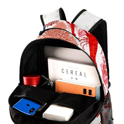Sac à dos d'école homard tropical pour la rentrée des classes et les sorties