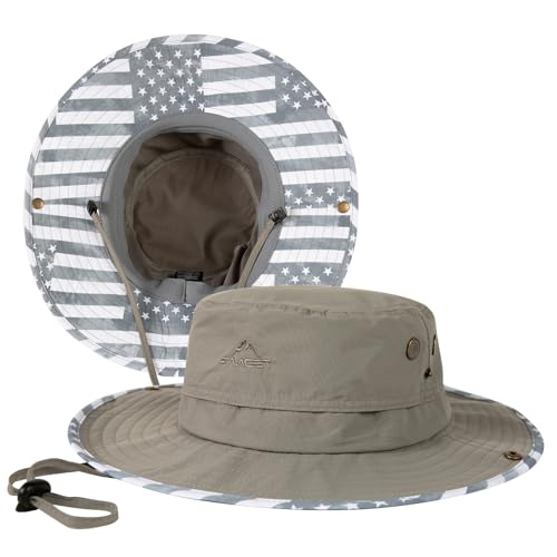 Image of TOP-EX UVCoolix Cooling UPF50+ Wide Brim Sun Hat, Waterproof, Big Head | cooling sweatband, waterproof, water resistant, UV protection, wide brim, breathable, big-head fit, fishing, hiking, beach
