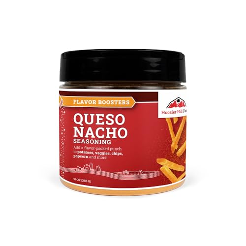 Hoosier Hill Farm Queso Nacho Seasoning, Flavor Boosters, 10oz (Pack of 1)