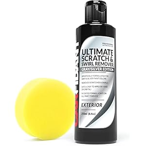 Carfidant Scratch and Swirl Remover for Gray & Silver Paints – Ultimate Car Scratch Remover – Polish & Paint Restorer – Easily Repair Paint Scratches, Scratches, Water Spots! Car Buffer Kit
