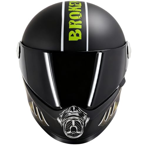 Broken Head Gas Man - Motorrad-Helm Mit Schwarzem Visier - Der Szene Marken-Helm - Größe XL (61-62...