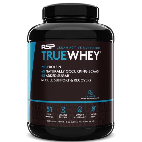 Rsp Whey Protein Powder (5Lb) - 27G Premium Whey Protein Shake With Bcaas And Glutamine, Post Workout Recovery Protein Supplement, 51 Servings (Chocolate) #TOP24