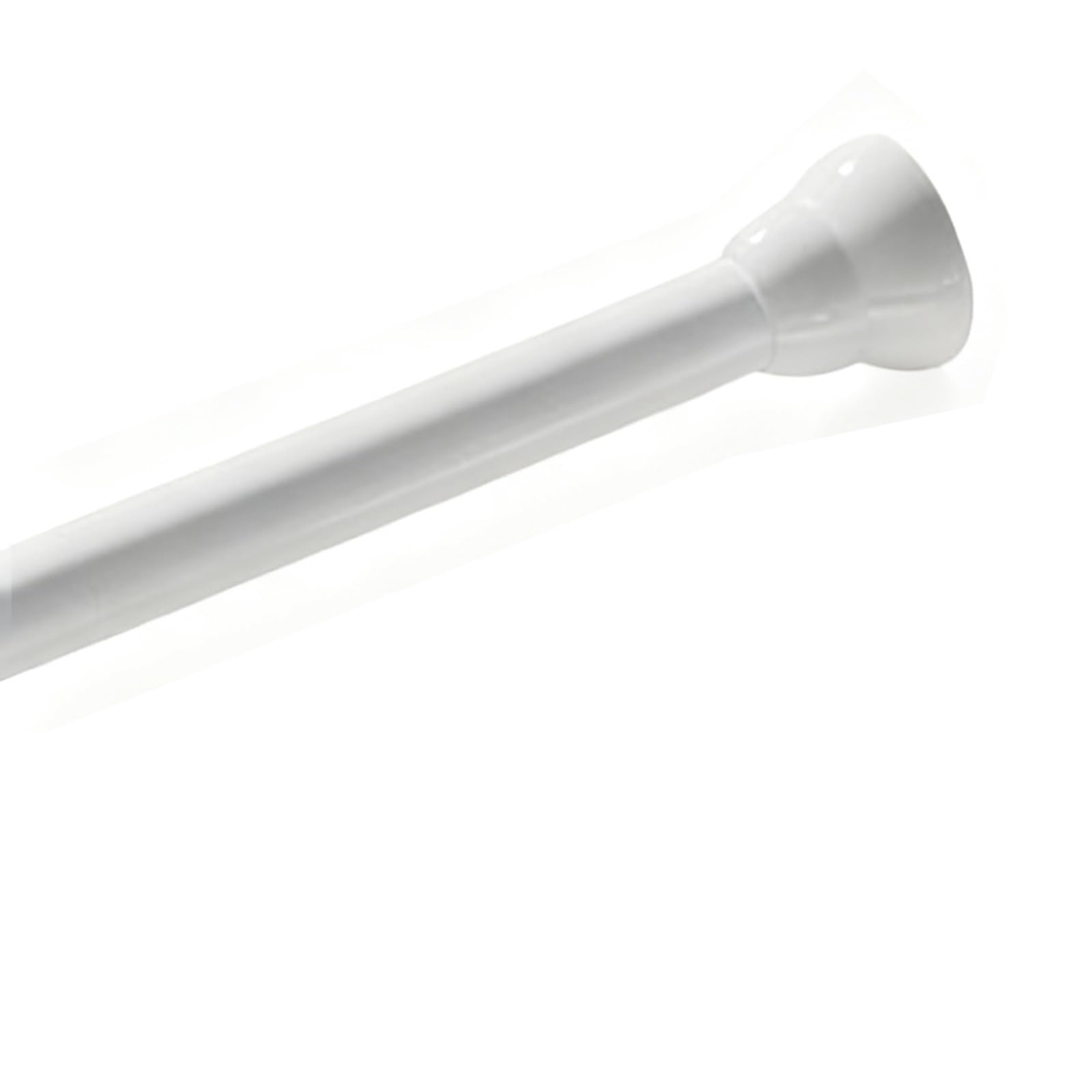 GLDYTVF Adjustable Stainless Steel Tension Rod No Drill Anti Slip Shower Curtain Rod 70 120 cm (2.30 3.94 ft) White Ideal for Bathroom & Closet Use