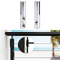 Muzata 20Pack 1/8" Swageless Invisible Cable Railing Kit Toggle Anchor Terminal T316 Stainless Steel for Wire Rope for Metal Post Stair Adjustable Angle Deck HiddenGrace System CB17,CL1 CV1