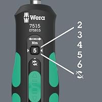 Wera 05075815001 7515 Kraftform Safe-Torque Speed Drehmomentschraubendreher, 2-6 Nm, 1/4" x 2,0-6,0 Nm x 147,5 mm – Ansicht 3