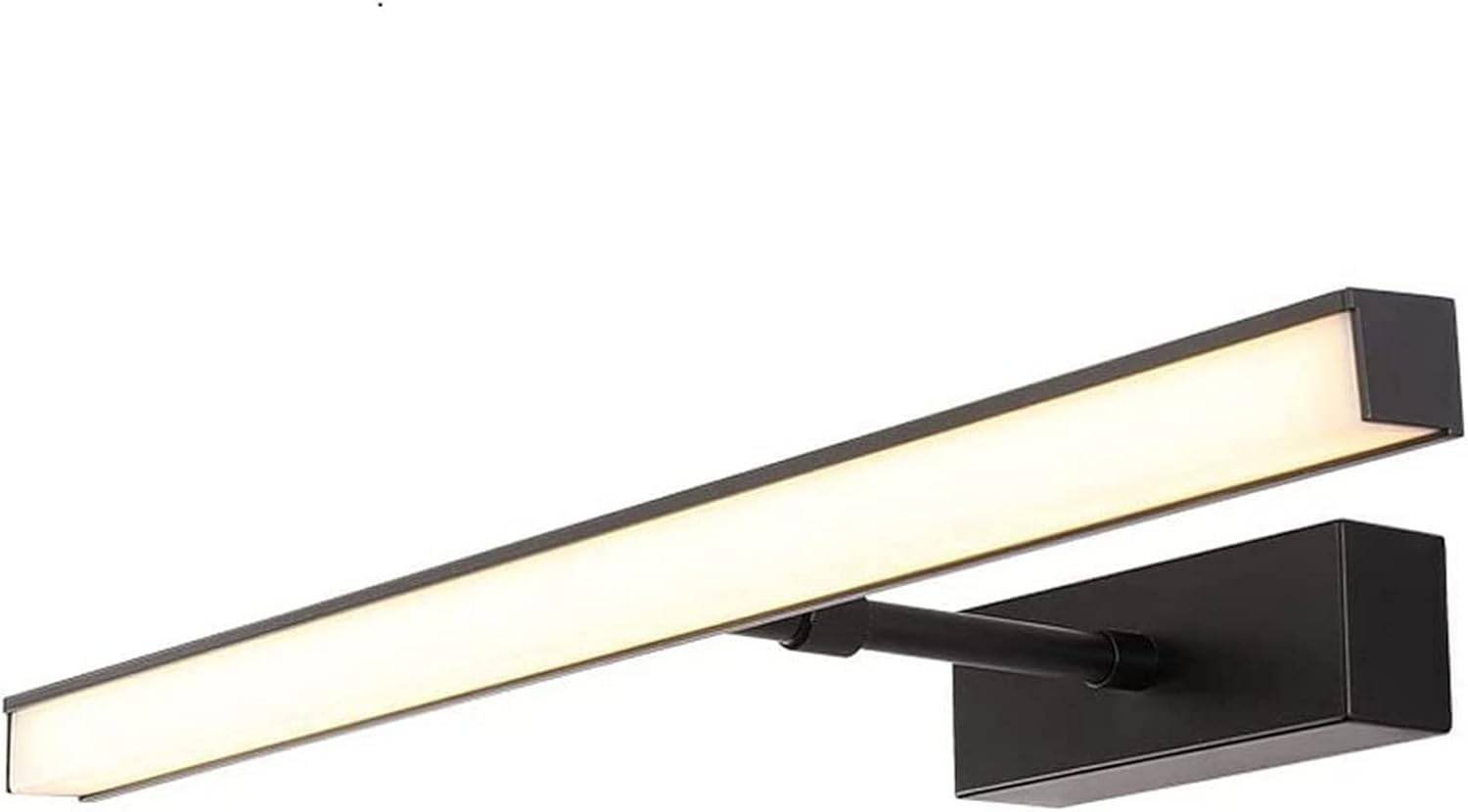 Lampada da Parete Regolabile per Specchio da Bagno Nero - Moderna Lampada a Sospensione per Bagno, Ideale per l'arredamento della casa e per un'illuminazione Elegante