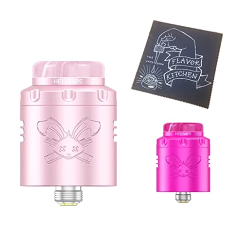 【V3】HELLVAPE Dead Rabbit 3 RDA 直径24mm デッドラビット デトラビ 3+FlavorKitchenオリジナルVAPEクロスセット (Sakura Pink)