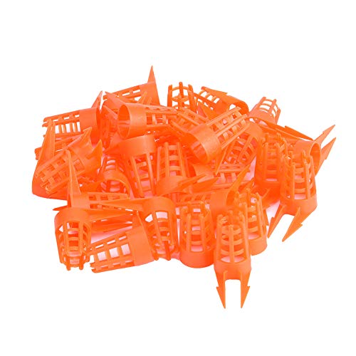 Garosa 30Pcs Beekeeping Supplies Bee Queen Caps Plastic Bee Keeping Cell Cover Cap Equipment Rearing Cell Cups Bee Cultivating Box Protective Cellular Beekeeper Tool