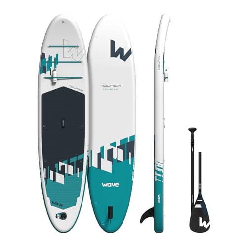 Tabla De Paddle Surf Inflable Wave Premium Tabla De Sup Estable, Duradera Y Portátil Para Todos Los Niveles Tourer 2.0, Blanco 10 3ft Tabla De Paddle Surf Inflable Wave Premium Tabla De Sup Estable, Duradera Y Portátil Para Todos Los Niveles Tourer 2.0, Blanco 10 3ft