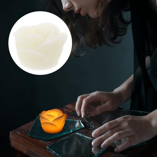 Velas LED rosa para bodas y cenas románticas pack de 4 4