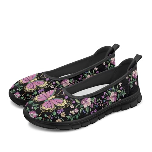 Image of Walking Shoes Women Breathe Mesh Slip On Sneakers Women Comfortable Lightweight