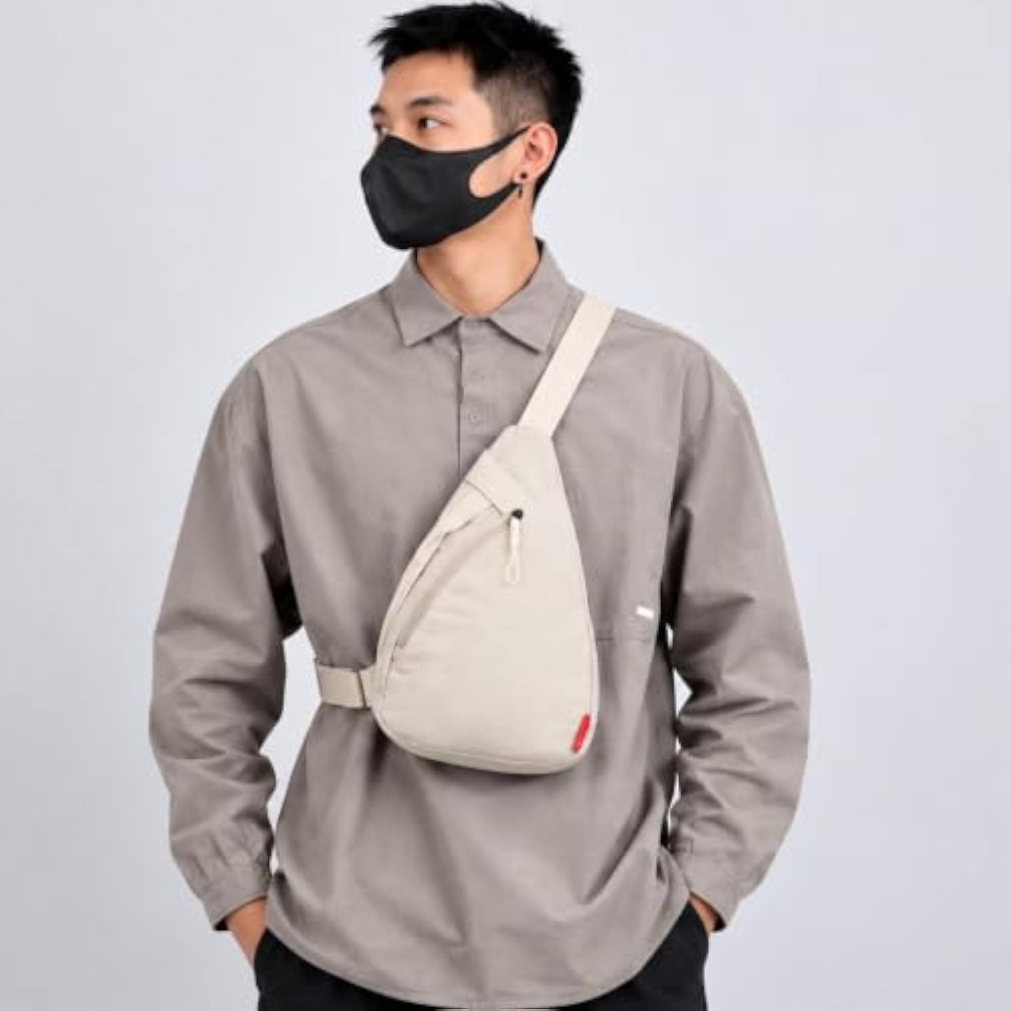 Lightweight Nylon Crossbody Chest Bag Handbag
