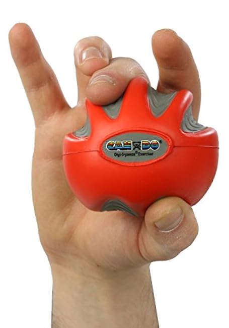 Cando-29860 Digi-Squeeze Hand Exerciser, Medium, Red: Light