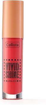Callista Vivid Shine Lipgloss Nemlendiricili Dudak Parlat c s  102 Candied Peach, Turuncu