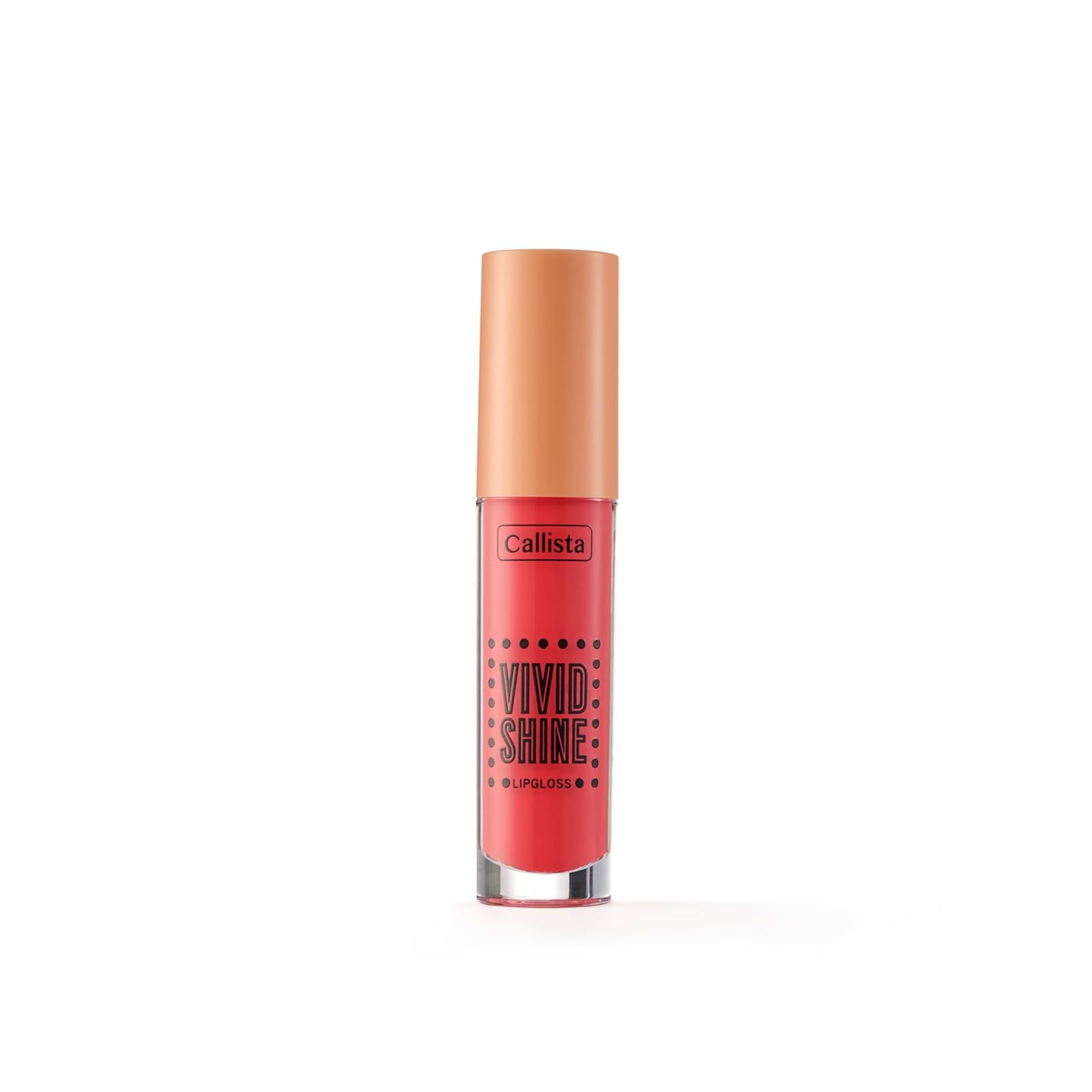 Callista Vivid Shine Lipgloss Nemlendiricili Dudak Parlatıcısı 102 Candied Peach, Turuncu