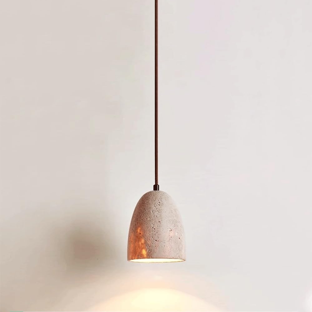 Lustre rétro en marbre wabi-sabi pour remplacer les éclairages froids et sans âme