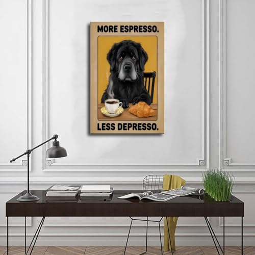 Poster More Concentration Less Melancholy Toile Anti-Reflet pour Bureau Calme - 3