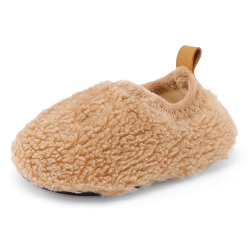 MK MATT KEELY Zapatillas de Estar por Casa para Niños Suave Antideslizantes Caliente Zapatos de Sherpa Lana EU19-30