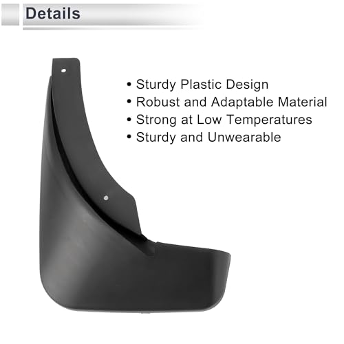 Image of X AUTOHAUX 1set Front and Rear Mud Flaps Splash Guards Mud Guards for Audi A4 2012-2015 W /Mount Accessories