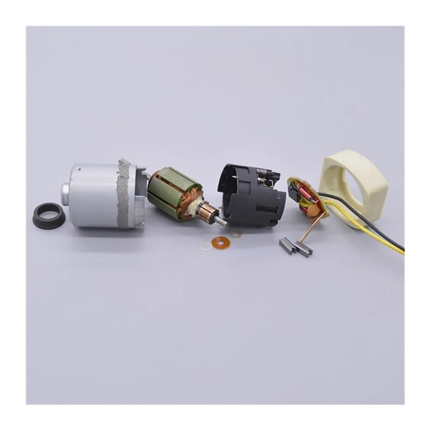 Motor para tornos de bricolaje con escobillas de carbón y correa 4