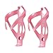 Lljsszr 2 Pieces Bike Water Bottle Holders Bike Cup Holder Rack Lightweight Universal Outdoor Cycling Accessories, Pink