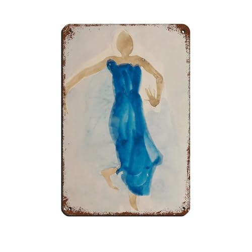 NFFBGFD Poster rétro Auguste Rodin Danseuse Cambodgienne - Décoration murale - 20 x 30 cm