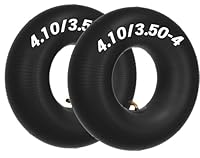 2 x Schlauch 4.10/3.50-4 Schlauch Reifen 4.10 3.50-4 Schubkarren Schlauch mit TR87 Winkelventil Reifenschlauch für Schubkarren, Handwagen, Gartenanhänger, Rasenmäher