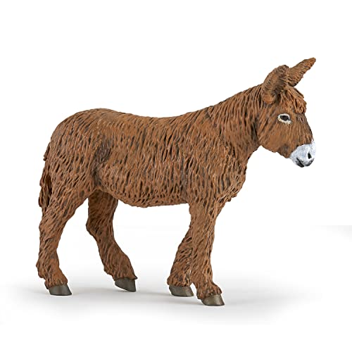 Papo Farmyard Friends 51168 Poitou Burro, Multicolor