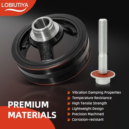 Image of 19300488 594-209 LS Harmonic Balancer Kit with Installation Tool and Crank Bolt,For Chevy Silverado Tahoe Sierra Yukon 4.8L 5.3L 6.0L 6.2L Engine Crankshaft Pulley Replacement 12553112