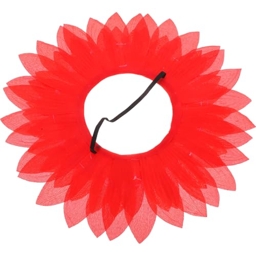 Abaodam Funny Sunflower Headgear Sunflower Costume Flower Headgear Dance Yellow Hat Hood Cosplay Favor for Dance Party Games