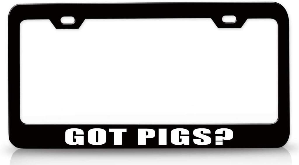 GOT Pigs Metal Car SUV Truck License Plate Frame Bl z95