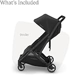 UPPAbaby Minu Duo Side-by-Side Double Stroller - Lightweight + Compact Design for Travel - Easy Fold- from Birth to Toddler - Independent Recline - Jake (Charcoal/Carbon Frame/Black Leather)