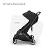UPPAbaby Minu Duo Side-by-Side Double Stroller - Lightweight + Compact Design for Travel - Easy Fold- from Birth to Toddler - Independent Recline - Jake (Charcoal/Carbon Frame/Black Leather)