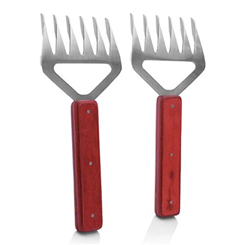 DBSCD 2 Piezas Garras desmenuzadoras Carne,Horquillas Barbacoa Acero Inoxidable Anti escaldado,Afilado para Hacer un Trabajo rápido desmenuzar Carne Cerdo desmenuzada,Pollo,pechuga para manipular