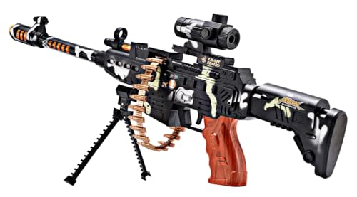 Image of RUHANI Army Style Machine Gun Toy for Kids (Multi Colour)