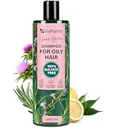 Vis Plantis Shampooing au romarin pour cheveux gras - Shampooing naturel pour cheveux gras, cuir chevelu et racines - Donner...