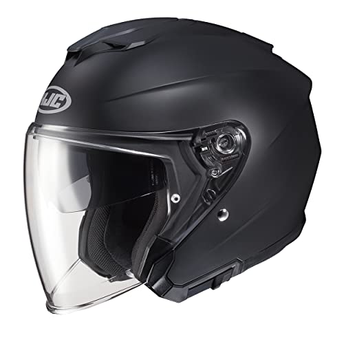 HJC i30 Solid Natural Motorcycle Helmet, DOT Approved (Semi Flat Black, X-Small)