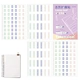 Lochverstärkungsringe aus Papier - 156 Stück Selbstklebende Register Tabs | Bunte Lochverstärker Aus Papier - Für Hefte Bürozubehör Lesezeichen Markierungen Und