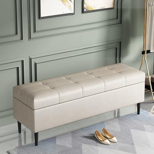Banc Sto moderne avec range-chaussures multifonction et coffre de rangement intégré - 2
