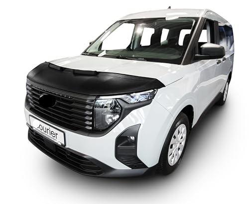 Auto-Bra Car Bonnet Bra Compatible with Ford Transit Tourneo Courier from 2023, Black, Water Resistant, One Size