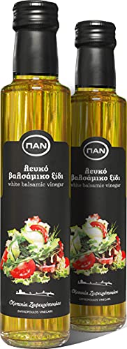 Bianco Aceto Balsamico Vinagre Blanco con Azúcar de Frutas Naturales 2 x 250 ml