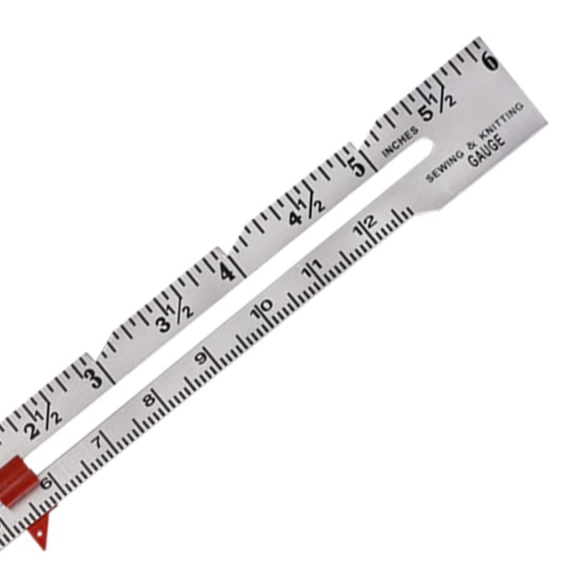 10PCS Metal Material Straight Ruler 6'' 15cm Metal Hand Patchwork Ruler Sewing Gauge for Measuring Stitch Length High Quality - (Color: a, Style A, Size: 15CM)