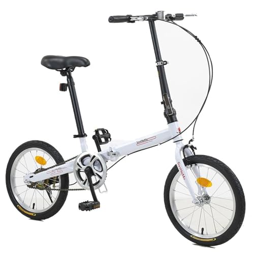 Kcolic 16 Zoll Faltrad, Leichtes Pendlerfahrrad Mit Doppelscheibenbremsen...
