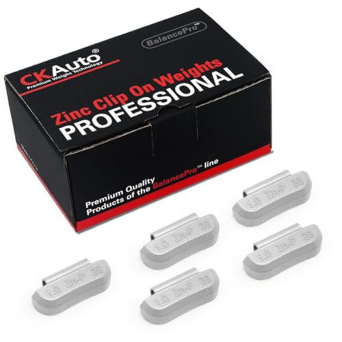 CKAuto P Series Zinc Clip on Wheel Weights 1oz, Coated, 25Pcs/Box Fit for Steel Wheel by CKAuto - Used condition - US$15.72