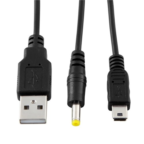 2 in 1 USB Data Chargeur Cable Pour Sony PSP 1000 2000 3000 NEUF