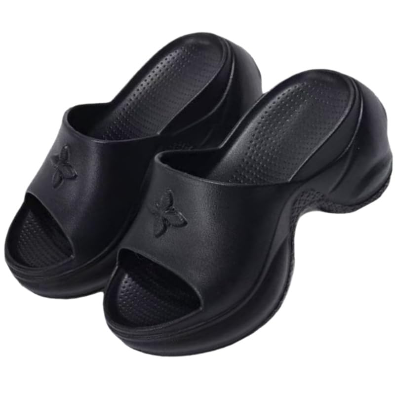 Women's thick-soled slippers, eva material open-toe sandals, home and outdoor beach