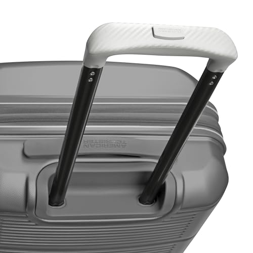 American Tourister Stratum 2.0 Expandable Hardside Luggage with Spinner Wheels, 2PC SET 20/24, Silver3